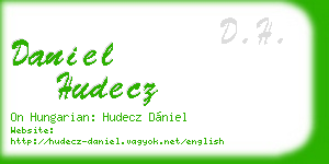 daniel hudecz business card